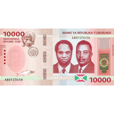 PNew (PN59) Burundi - 10.000 Francs Year 2022